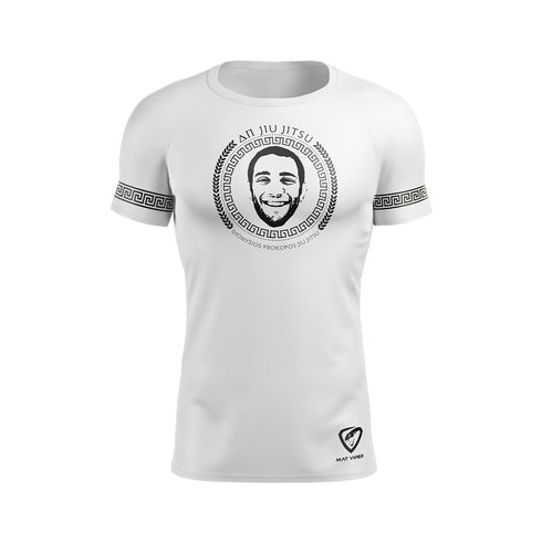 White Denny Prokopos Signature Rash Guard