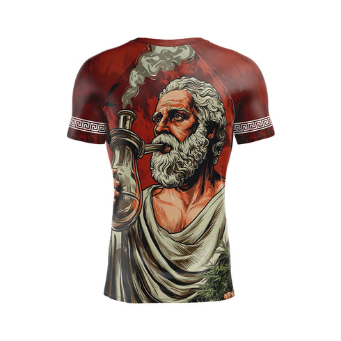 Denny Prokopos Classic Greek God of Smoke and Fire Rash Guard
