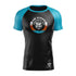 Law School MMA Black w/ Blue Sleeves Rash Guard