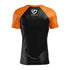 Law School MMA Black w/ Orange Sleeves Rash Guard