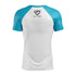 Law School MMA White w/ Blue Sleeves Rash Guard