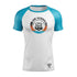 Law School MMA White w/ Blue Sleeves Rash Guard