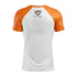 Law School MMA White w/ Orange Sleeves Rash Guard
