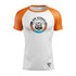 Law School MMA White w/ Orange Sleeves Rash Guard