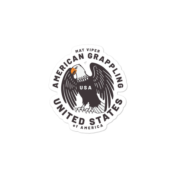 American Grappling Eagle Sticker