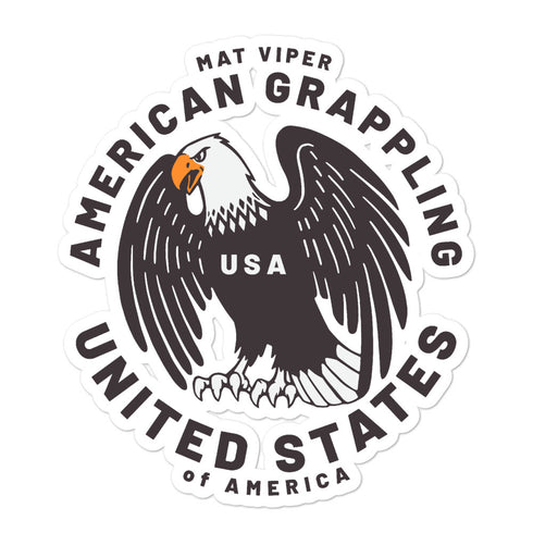 American Grappling Eagle Sticker