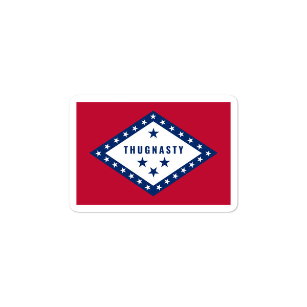 Bryce Mitchell's Thug Nasty Arkansas Flag Sticker