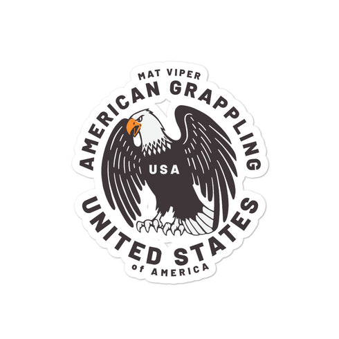American Grappling Eagle Sticker